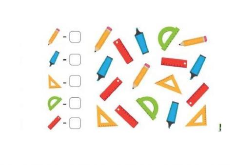 Conteo materiales colegio