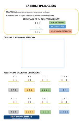La Multiplicación