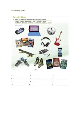 Smart planet unit 1 vocabulary