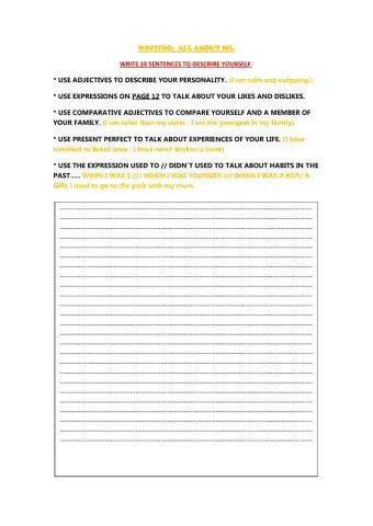 writing.. all about me