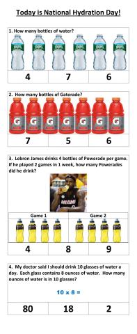 National Hydration Day math