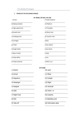 The World of Transport