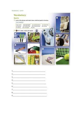 Smart planet unit 8 vocabulary