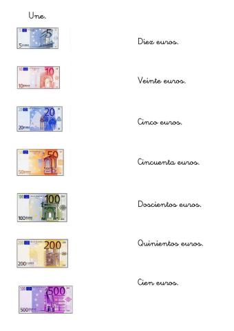 Aprendemos los euros -billetes-