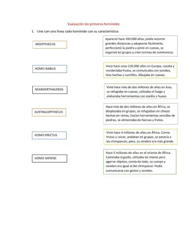 Los primeros homínidos