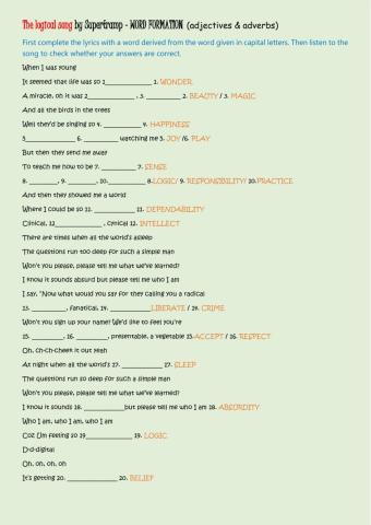 The Logical Song by Supertramp