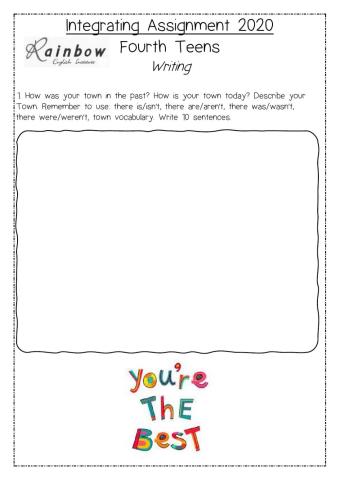 Writing exam 4th Teens