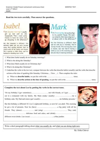 Present Simple Vs Present Contunuous