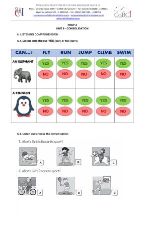 PREP 2 - Consolidation Unit 8