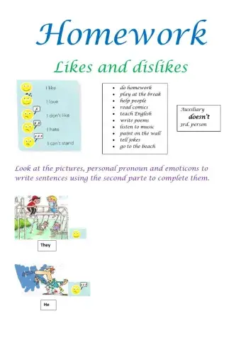 Likes and Dislikes