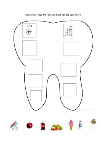 Choose foods that are good and bad for your teeth