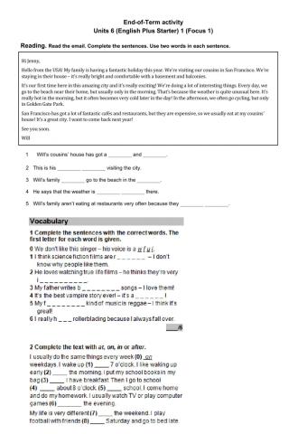 Focus 1 - English Plus Starter