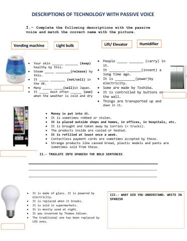 DESCRIPTION TECNOLOGY PASSIVE VOICE 