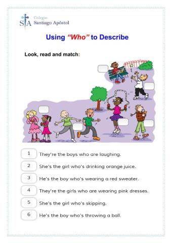 The Relative Pronoun -WHO-