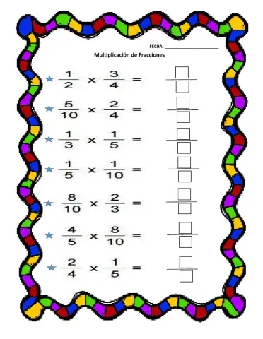 Multiplicación de fracciones