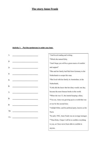 The Story of Anne Frank