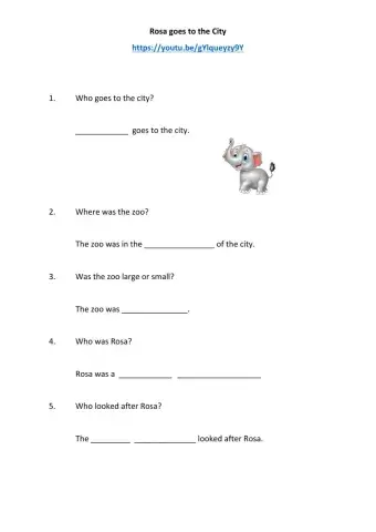 Rosa goes to the city