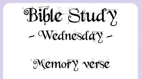 Bible - Wednesday - 19