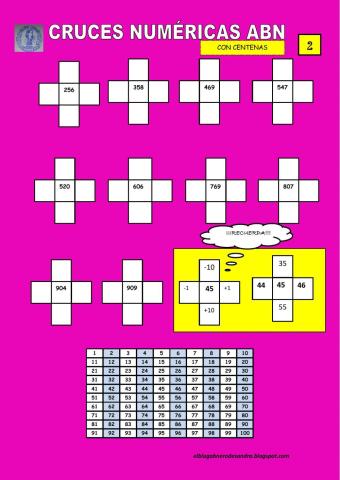 Cruces numéricas abn con centenas 2