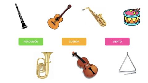 Familias de instrumentos musicales