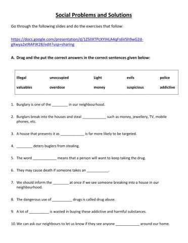 Social Problems and Solutions