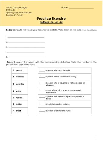 Vocabulary1-Practice Exercise