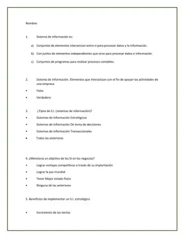 Sistemas de informacion