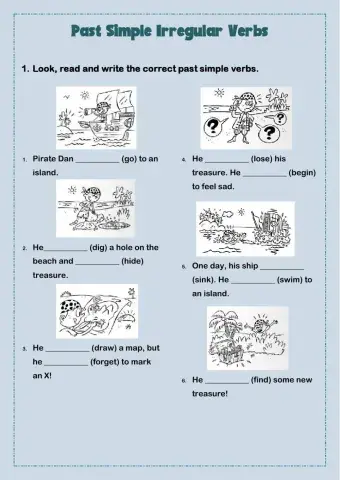 Simple Past Irregular Verbs