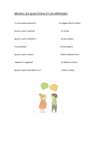 La présentation:questions et réponses