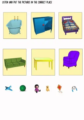 In, on, under - Toys