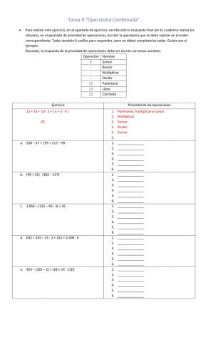 Operatoria Combinada