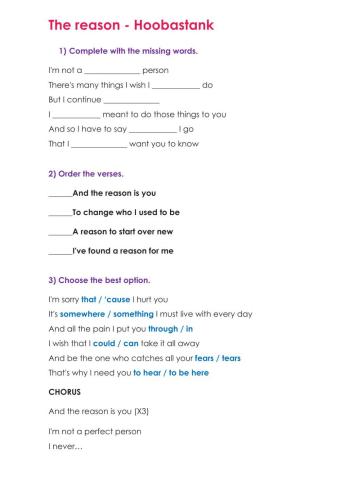 The Reason - Hoobastank