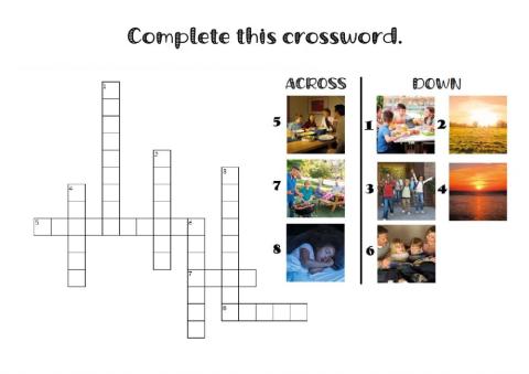 Complete this crossword.
