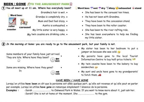 BEEN GONE To the amusement park