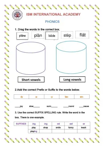 ISM PHONICS AND READING UNIT 6