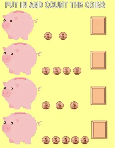 Put in and count the coins