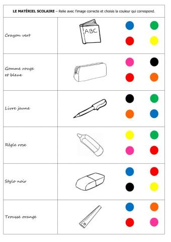 LE MATÉRIEL SCOLAIRE