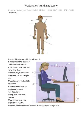 Workstation health and safety