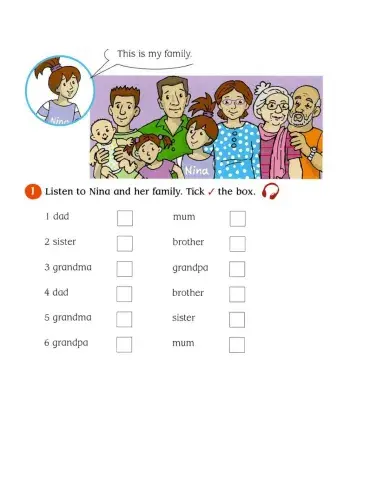 Family members-listening