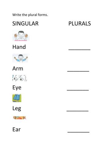 Singular and plural
