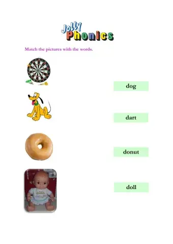 Jolly Phonics worksheet