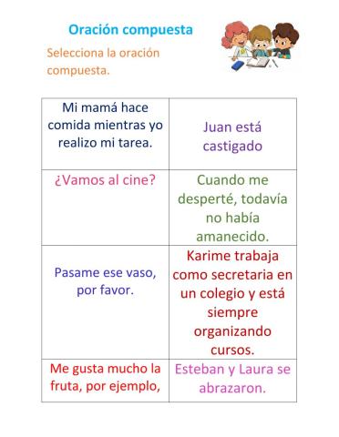 Oraciones compuestas