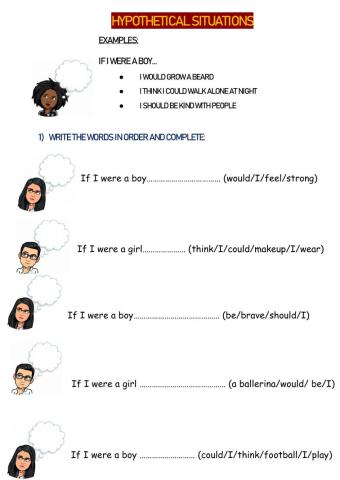 Hypothetical situations