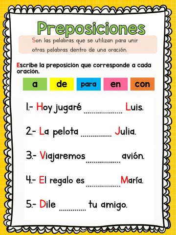 Preposiciones