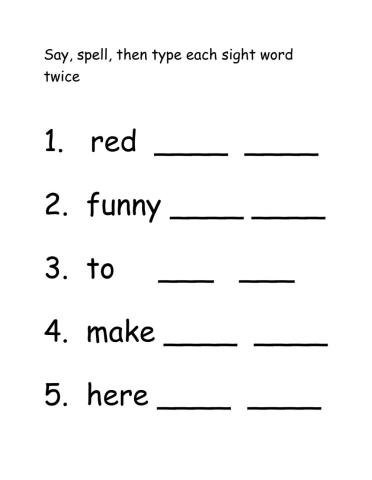 Sight Words