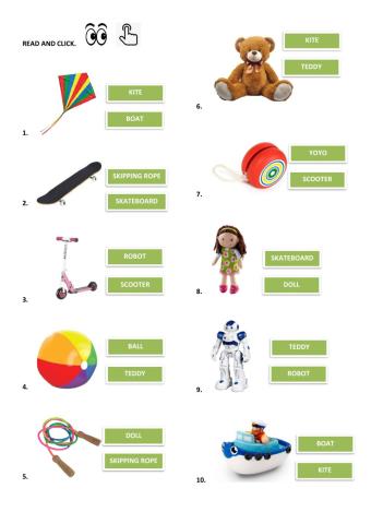 2nd grade - Toys - Semana 29 de junio