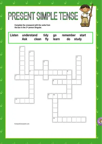 Present Simple Crossword