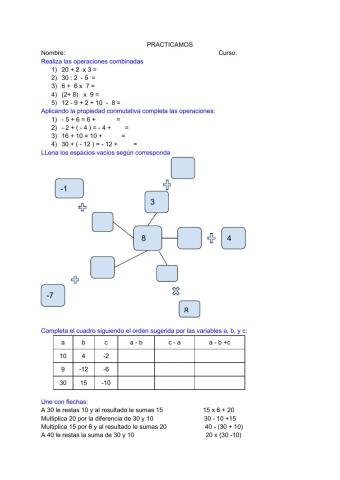 Operaciones combinadas