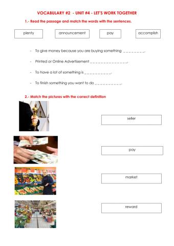 Vocabulary -2 - 6th Grade