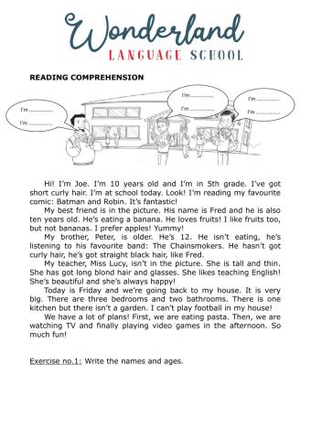 Mid term test Reading Kids 2